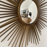 Mirror Chaty Vallauris vintage witch's eye 91cm