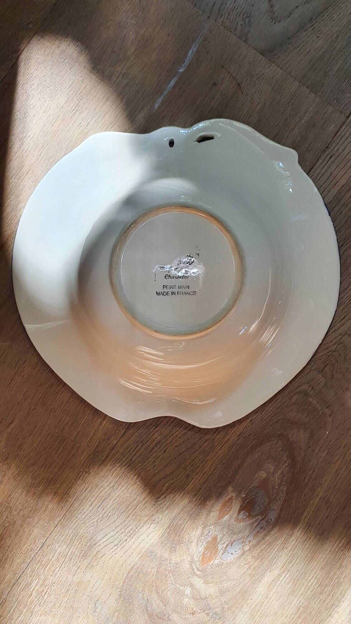 Ceramic decoration plate Pomme Charolles