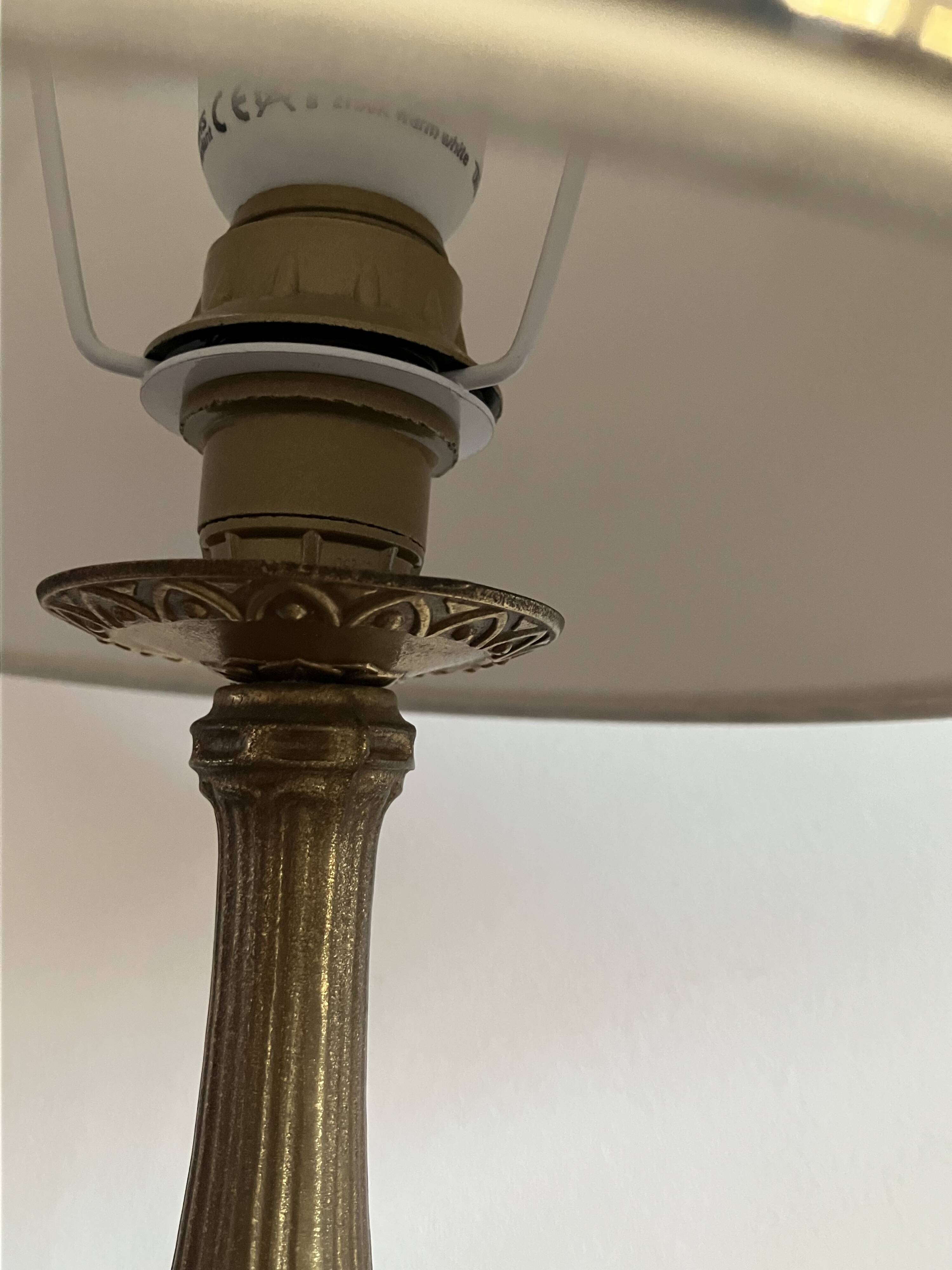 Gilded bronze bedside lamp