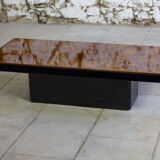 Elm burl coffee table, 1970