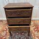 Carved wooden chiffonier chest of drawers