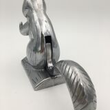Nutcrackers, vintage nutcrackers squirrel shape, aluminum - 20th century