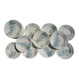 Mignon plates in Longwy earthenware
