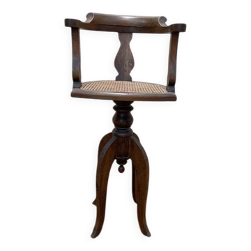 Fauteuil de coiffeur en cannnage Paul Tournay