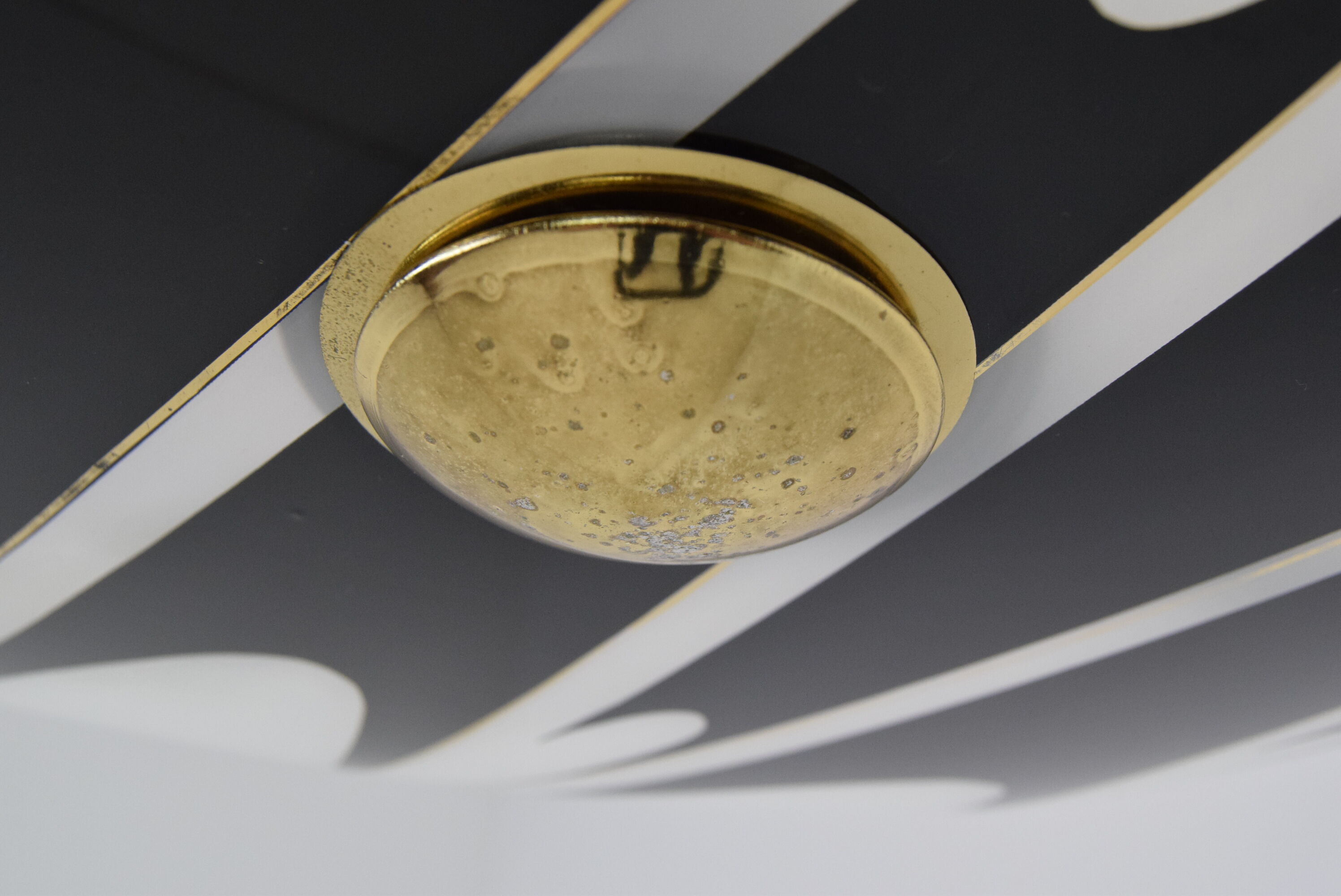 Mid-century Glass Pendant,1960's.