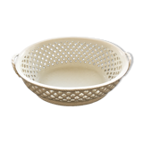 White earthenware basket