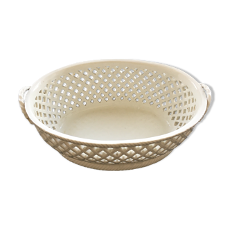 White earthenware basket