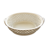 White earthenware basket