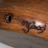 Terracotta vases with plant print