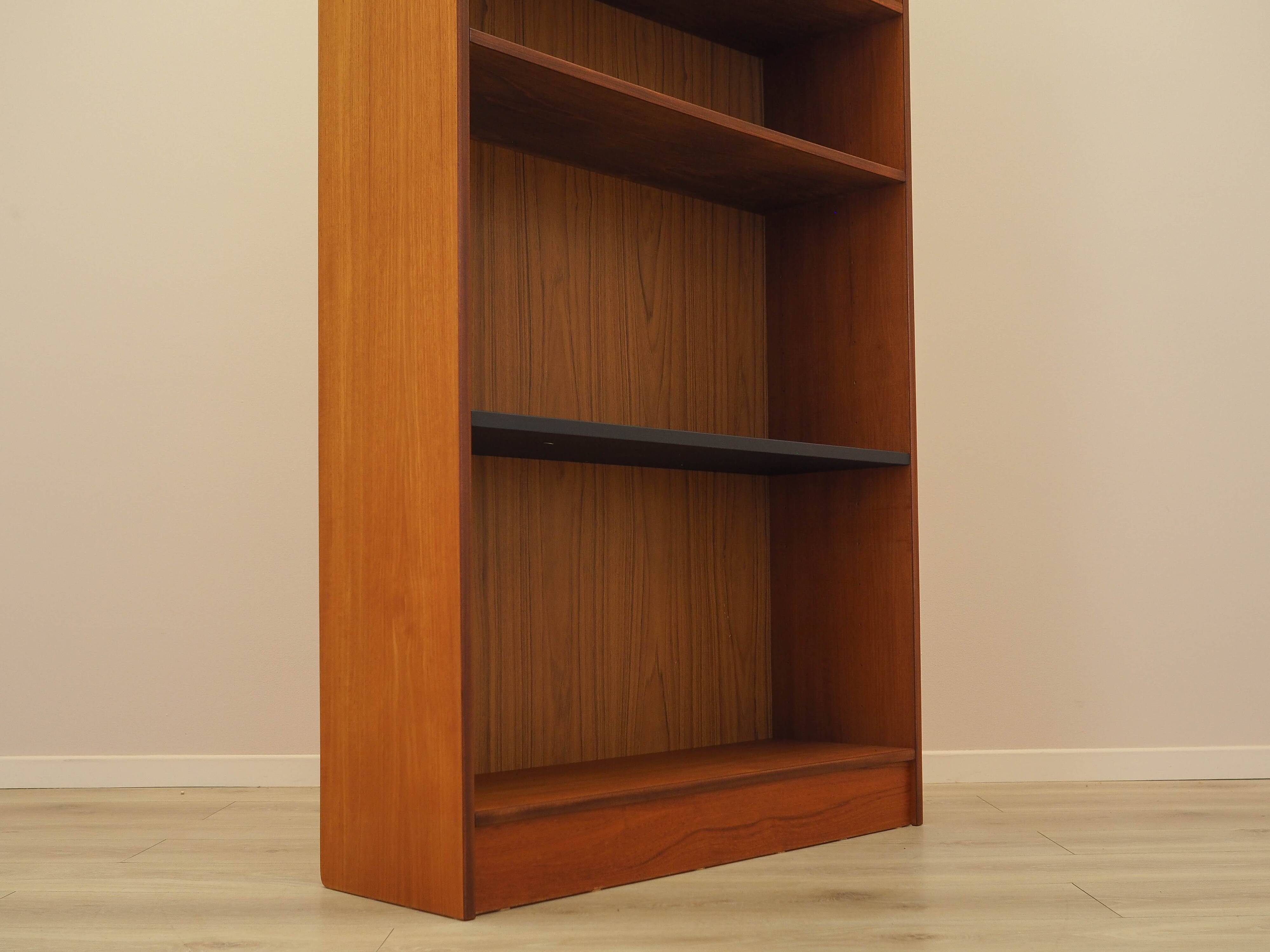 Bibliothèque en teck, design danois, années 1970, fabriquée au Danemark