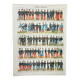 Old engraving 1898, French army uniforms (infantry) • Lithograph, Original plate