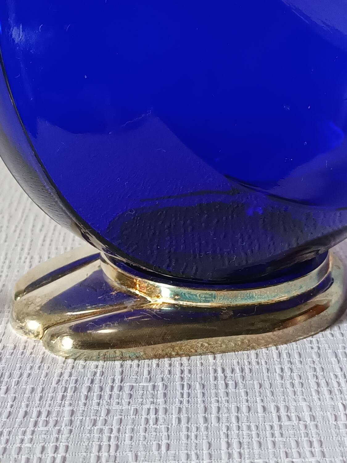 Vintage glass and silver-plated zoomorphic carafe