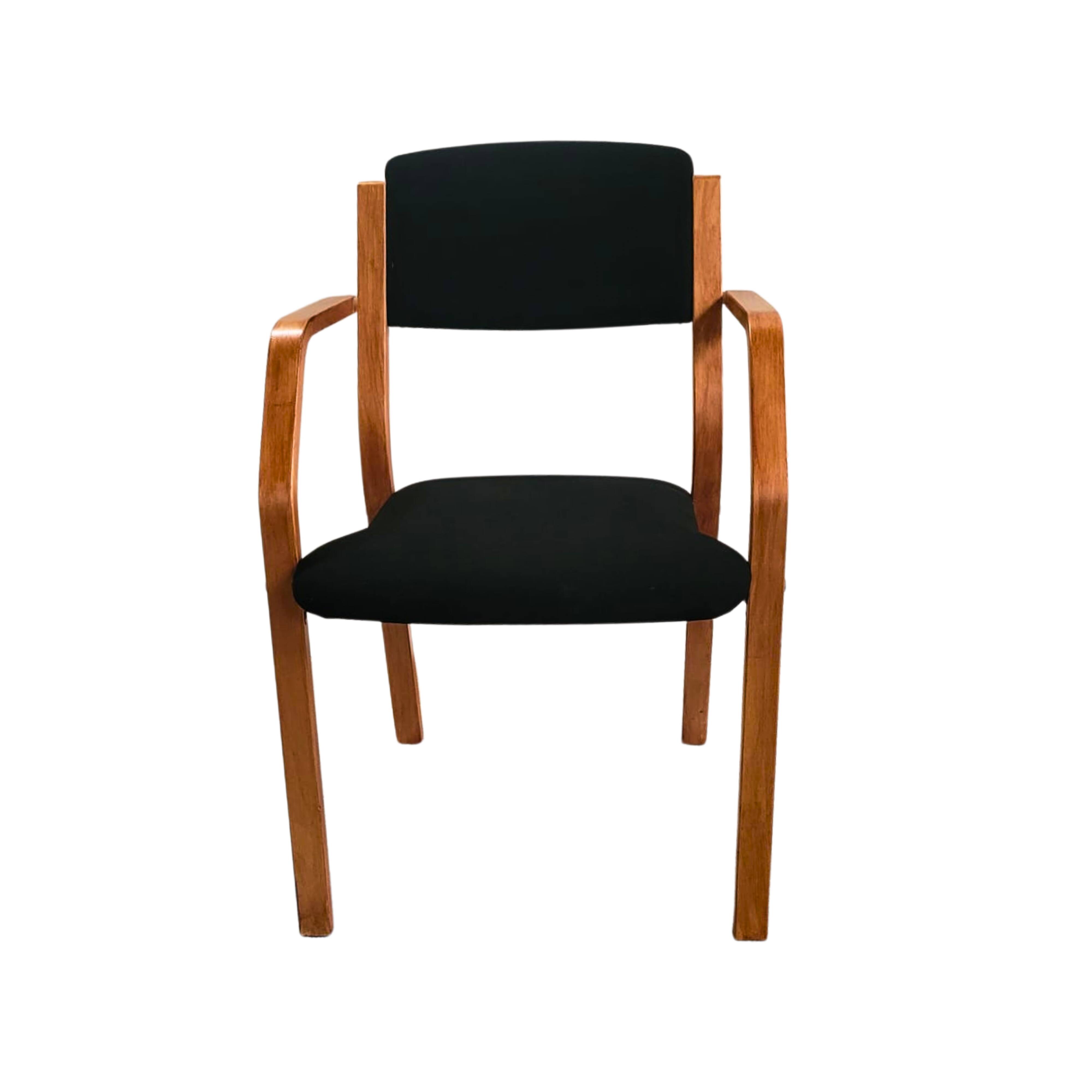Vintage Scandinavian beech chair – Lanabdesign – stackable, 1960s