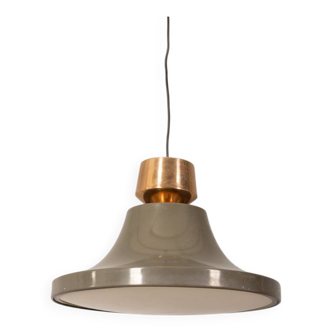 70s vintage chandelier in enamel metal  Italian design