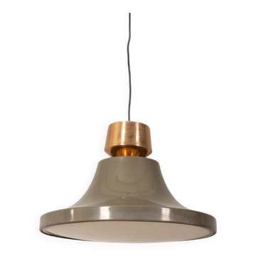 Lustre vintage années 70 en métal émaillé design italien