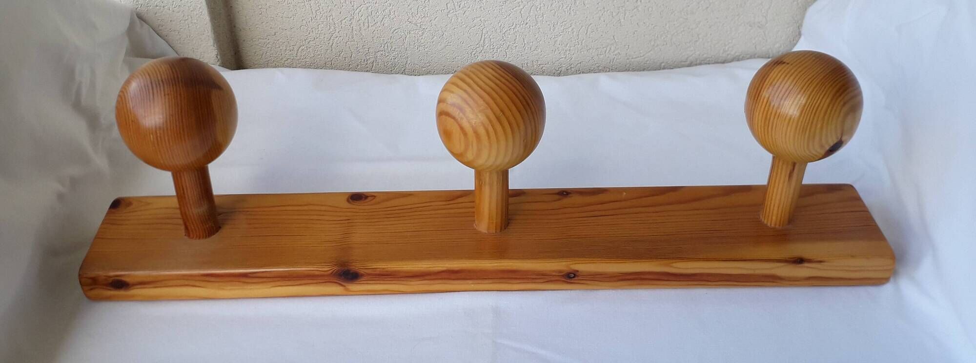 Portemanteau en bois pin
