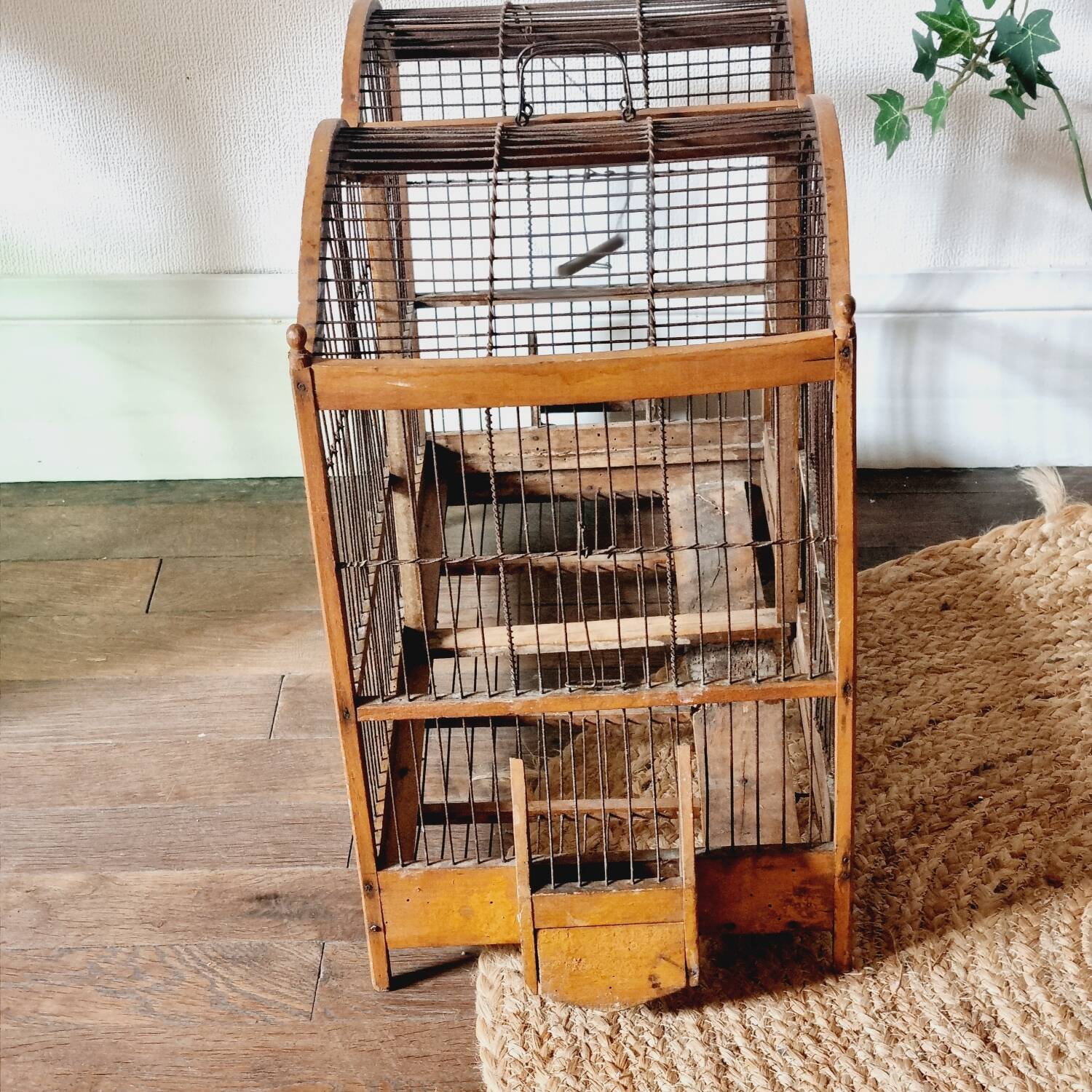 19th century bird cage in its original condition