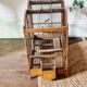Cage à oiseaux en bois, XIXème s.