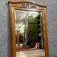 Large Art Deco period mirror in carved oak circa 1930