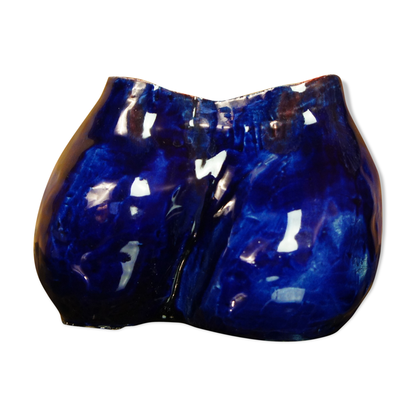 Hand-modeled "Popotin" terracotta vase