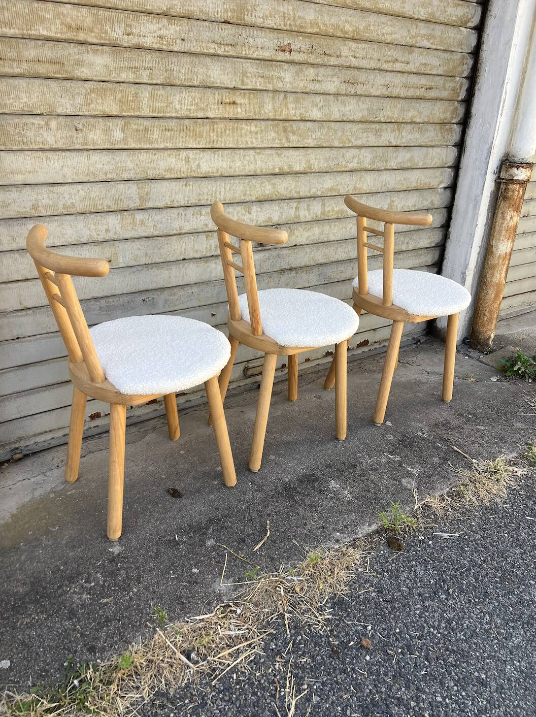 (Lot) 3 Chaises Sauthon Italie Années 70s/80s