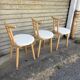 (Lot) 3 Chaises Sauthon Italie Années 70s/80s