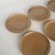 Série de 6 assiettes vintage en grès