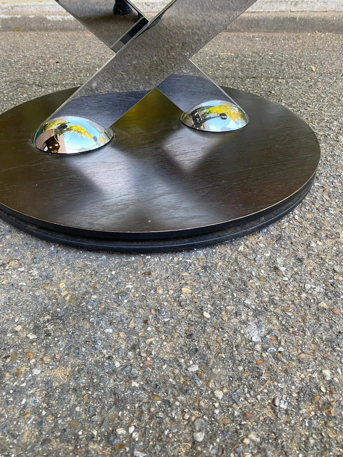 Ricochet coffee table in glass Naos Italy La Casa Animata 1990