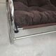 Canape set and pair of vintage 70s chrome tubular armchair