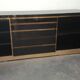 Enfilade laquée noire 1970 - Jean Claude Mahey