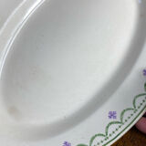 Iron clay dishes, Longwy, Violetta collection