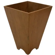 Jardinière en bois minimaliste, géométrique vintage