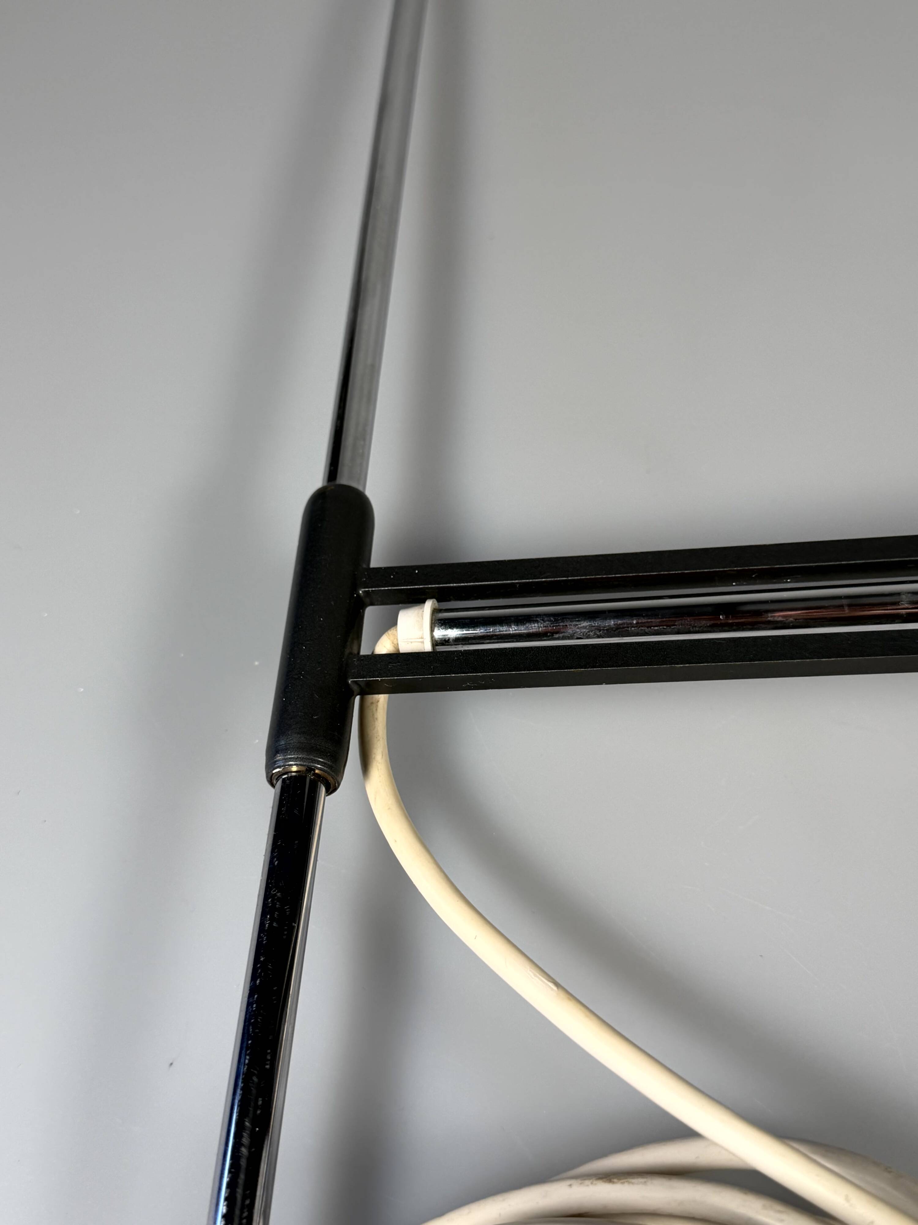 60s 70s Wall Light Wall Sconce Extendable Metal Chrome Mid Century Design