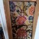 1970s wall tapestry with large multicoloured flowers