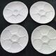 Set of 4 oyster plates in Bavarian porcelain Bareuther
