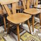 Set of 8 bistro chairs from the 1960s
