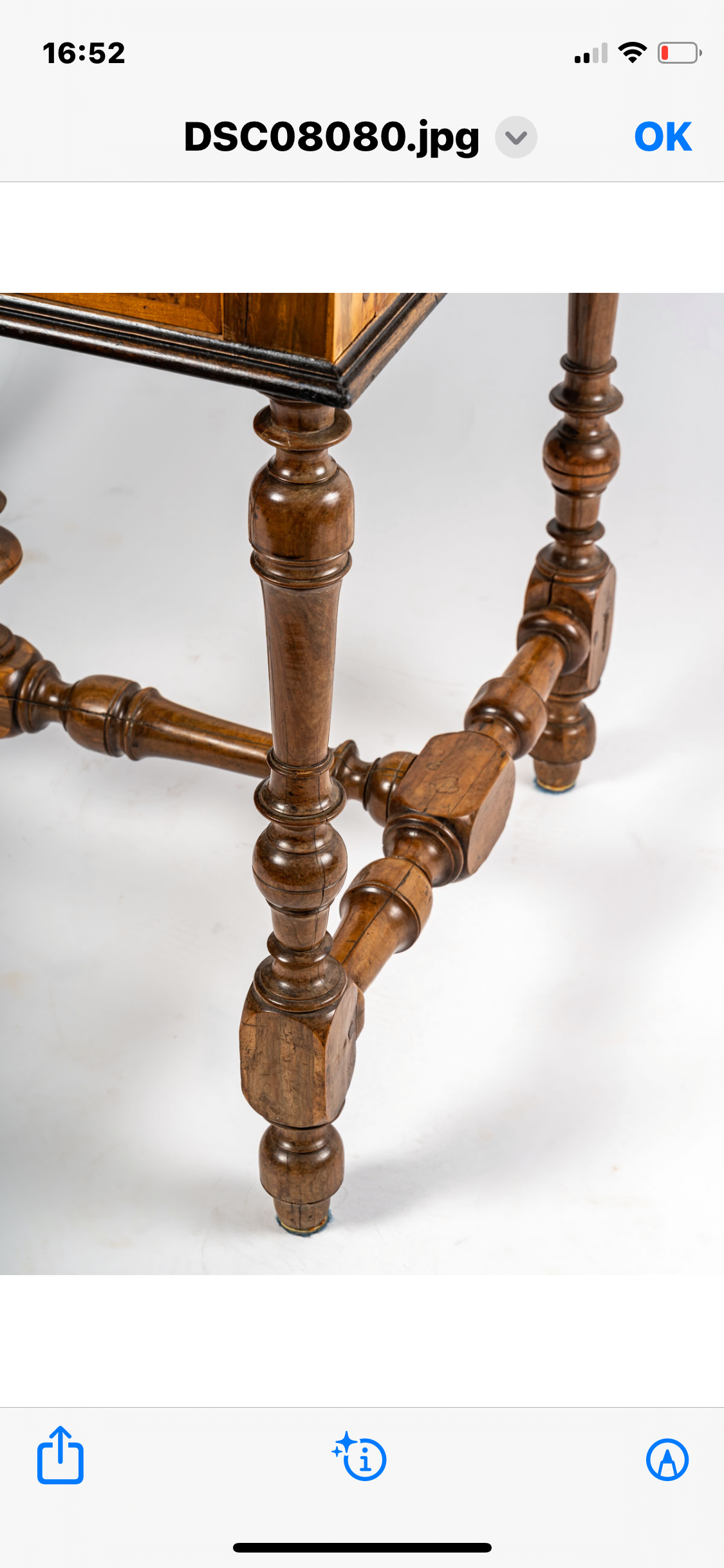 XVII marquetry desk