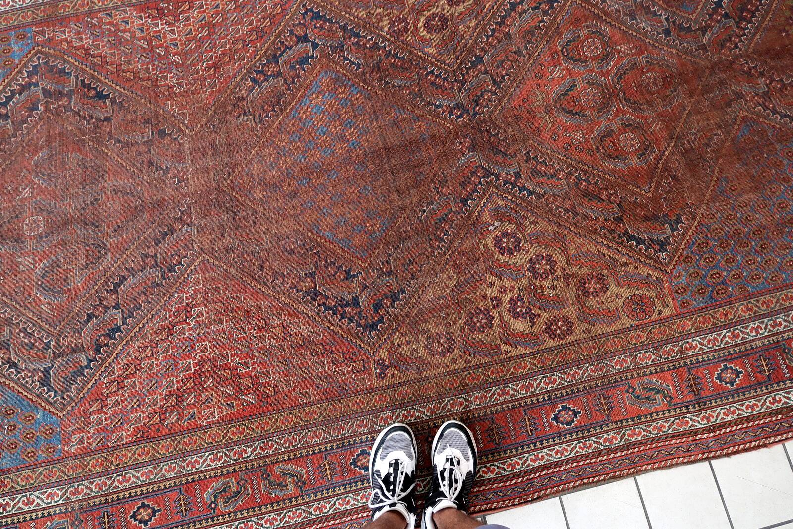 Tapis ancien fait main Khamseh 210cm x 507cm - 1C994