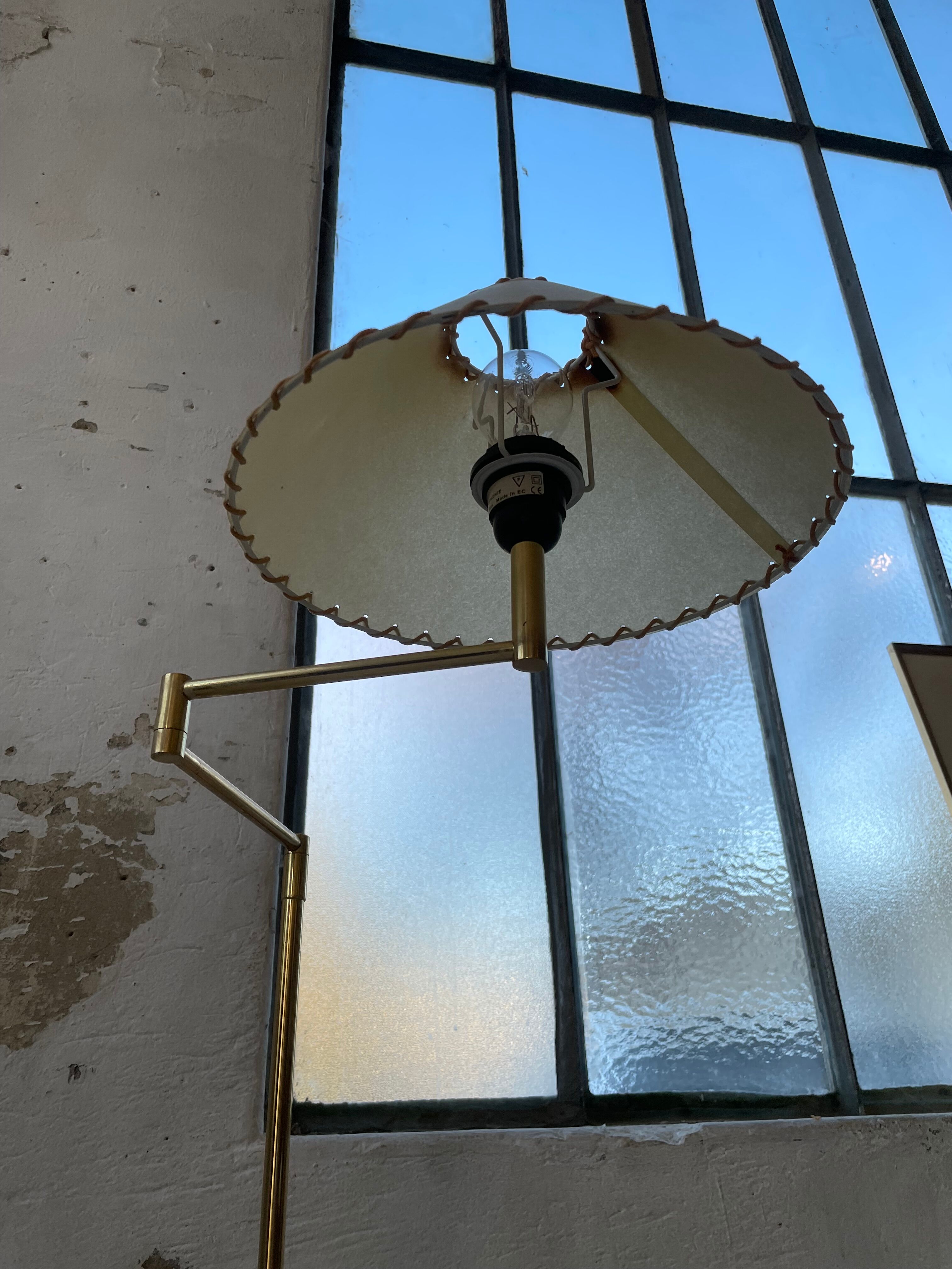 Pair of SCE floor lamps articulated brass 70s