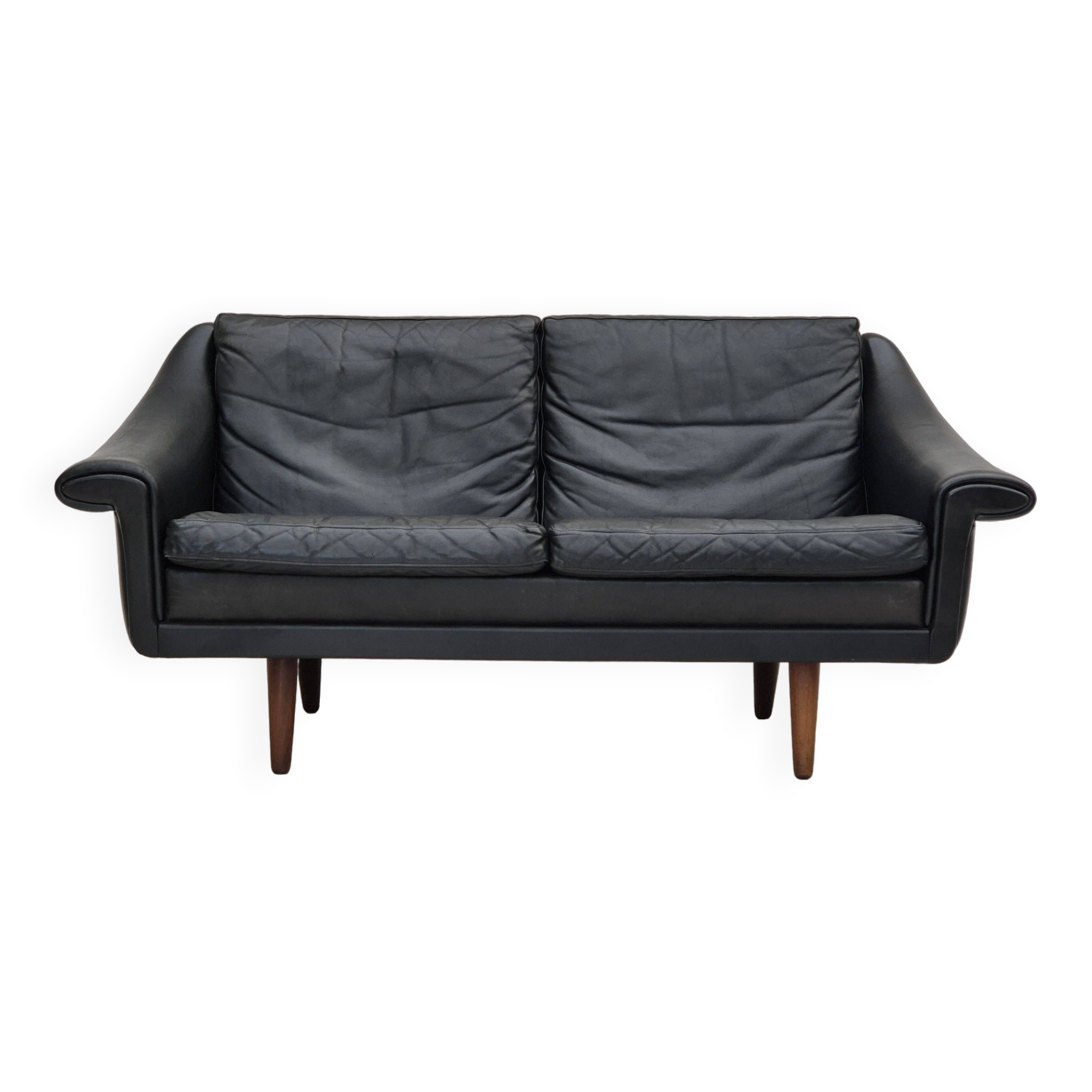 Années 1960, design danois d'Aage Christiansen pour Erhardsen & Andersen, canapé 2 places modèle "Matador".