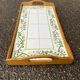 Vintage retro 1970s rectangular serving tray