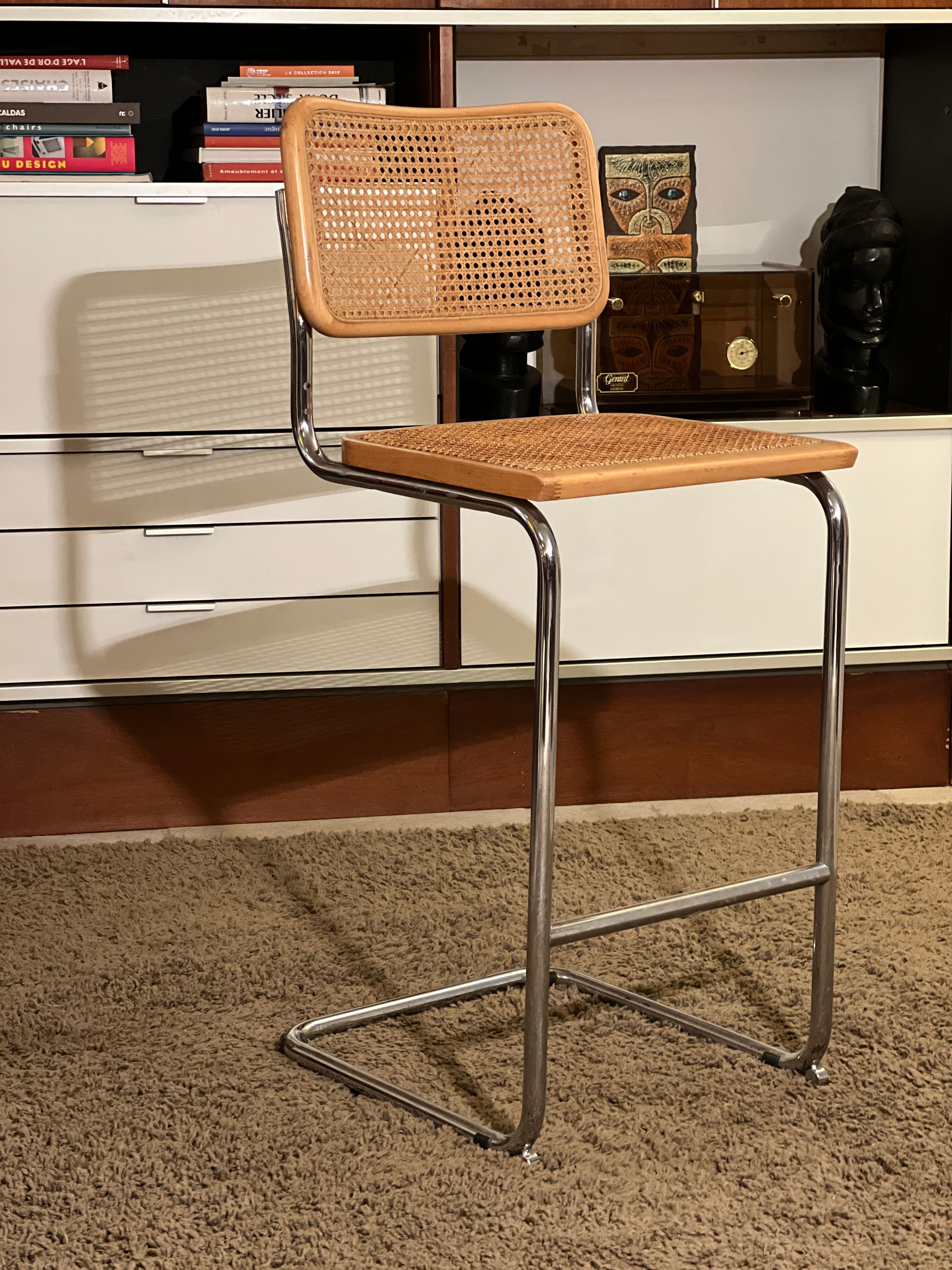 Bar stool model S32 Marcel Breuer Edition 1980