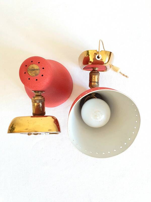 Pair of Lunel wall lights 1960