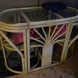 Vintage Tête à Tête table with built-in chairs