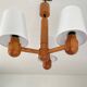 70’s Scandinavian pine wood chandelier