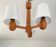 70’s Scandinavian pine wood chandelier