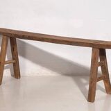 Banc ancien en bois massif (c.1870) #20