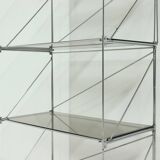 Large Minimalist Bookcase Model Isocele by Max Sauze 1970s