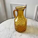 Amber glass decanter 70s