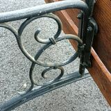 Banc de jardin ancien pieds en fonte